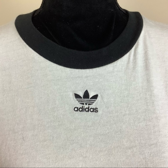 ADIDAS CROPPED 90s WHITE TSHIRT - Picture 7 of 7